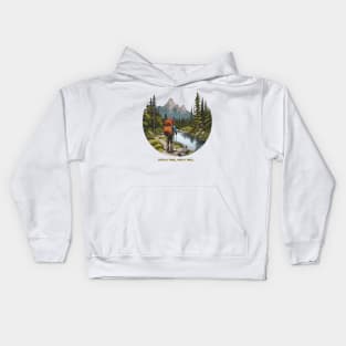 Life's a Trail, Hike it Well - Embrace the Journey with Our Hiking Tee Kids Hoodie